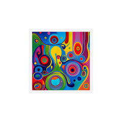 1960s Funky Psychedelic Abstract Art Print