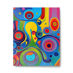 1960s Funky Psychedelic Abstract Metal Print