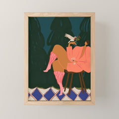 A Lil Birdy Told Me Mini Art Print
