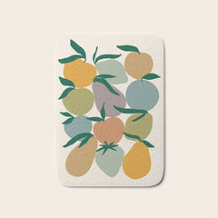 2025 EARTHY FRUIT MARKET CALENDAR Bath Mat