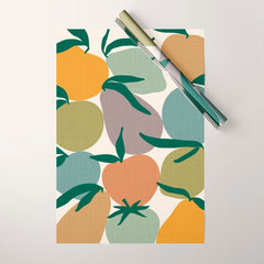 2025 EARTHY FRUIT MARKET CALENDAR Wrapping Paper