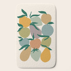 2025 EARTHY FRUIT MARKET CALENDAR Bath Mat