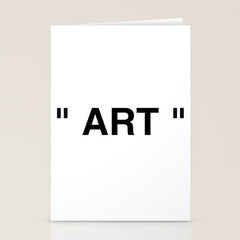 " Art " Stationery Card