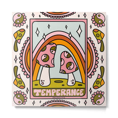 14. Temperance Tarot Mushroom Metal Print