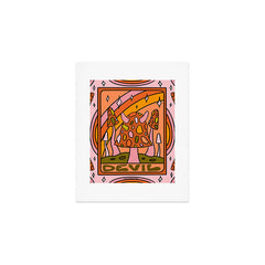 15. Devil Tarot Mushroom Art Print
