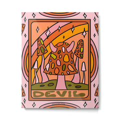 15. Devil Tarot Mushroom Metal Print