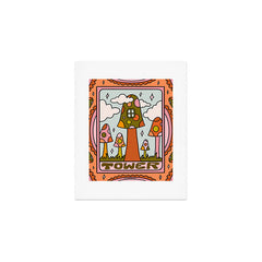 16. Tower Tarot Mushroom Art Print