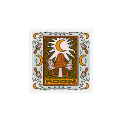 18. Moon Tarot Mushroom Art Print