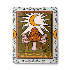 18. Moon Tarot Mushroom Metal Print