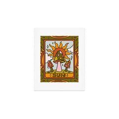 19. Sun Tarot Mushroom Art Print