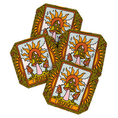 19. Sun Tarot Mushroom Coaster
