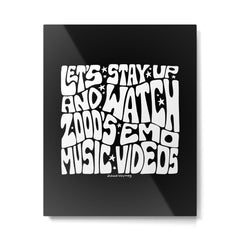 2000's Emo Music Video Metal Print
