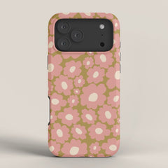 70������s Retro Floral iPhone Case
