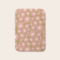 70������s Retro Floral Bath Mat