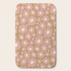 70������s Retro Floral Bath Mat