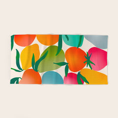 2025 BRIGHT FRUIT MARKET CALENDAR Bath Towel