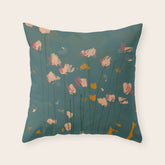 A Field Of Flowers Bloom Throw Pillow