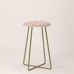 "All hat no cattle" in pink and orange retro western letters Stool