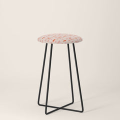 "All hat no cattle" in pink and orange retro western letters Stool
