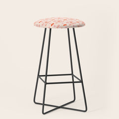 "All hat no cattle" in pink and orange retro western letters Stool