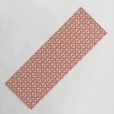 70s Disco Daisy Flower Pattern Yoga Mat