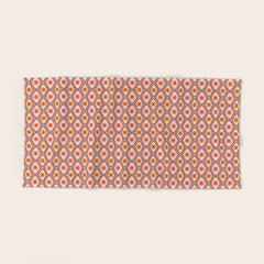 70s Disco Daisy Flower Pattern Bath Towel