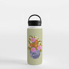 1970s Disco Ball Flower Pot Water Bottle