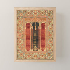 16th Century Carpet with Triple-Arch Design Turkish Print Mini Art Print