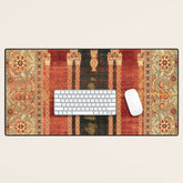 16th Century Carpet with Triple-Arch Design Turkish Print Desk Mat