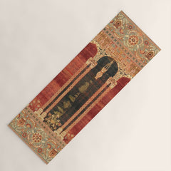 16th Century Carpet with Triple-Arch Design Turkish Print Yoga Mat