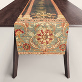 16th Century Carpet with Triple-Arch Design Turkish Print Table Runner