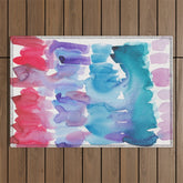 15 Watercolor November 2021 211130 Painting Valourine Original Design Color Bright Modern Contemporary Outdoor Rug