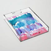 15 Watercolor November 2021 211130 Painting Valourine Original Design Color Bright Modern Contemporary Acrylic Tray