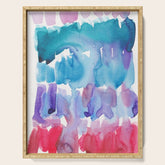 15 Watercolor November 2021 211130 Painting Valourine Original Design Color Bright Modern Contemporary Serving Tray