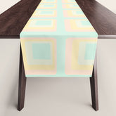 70s mod pale pastels Table Runner