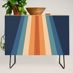 70's Retro Stripes Credenza