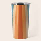 70's Retro Stripes Travel Mug