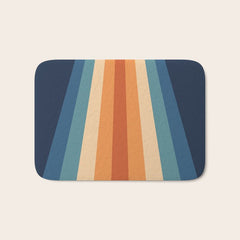 70's Retro Stripes Bath Mat