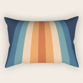 70's Retro Stripes Rectangular Pillow