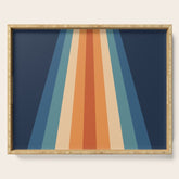 70's Retro Stripes Serving Tray
