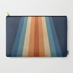 70's Retro Stripes Carry All Pouch