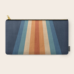70's Retro Stripes Carry All Pouch