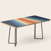 70's Retro Stripes Coffee Table
