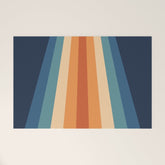 70's Retro Stripes Welcome Mat