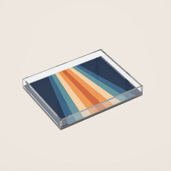 70's Retro Stripes Acrylic Tray