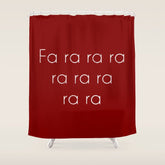 A Christmas Story Fa ra ra Deck the Halls Christmas Carol Shower Curtain