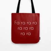 A Christmas Story Fa ra ra Deck the Halls Christmas Carol Tote Bag