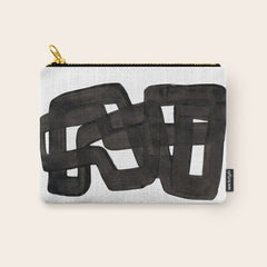 Boulder' Mid Century Modern Fun Abstract Shapes Carry All Pouch
