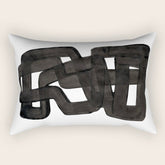 Boulder' Mid Century Modern Fun Abstract Shapes Rectangular Pillow