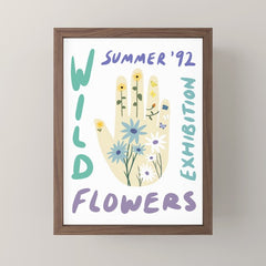 90s Wild Flowers Exhibition Poster Mini Art Print